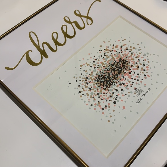 ✨3/$25 Cheers picture frame - Picture 2 of 5
